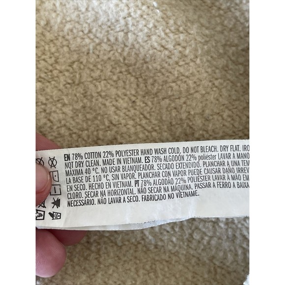 Forever 21 Sweatershirt Womens Size Medium Crop Cut Color Block Long Sleeve - Picture 9 of 13